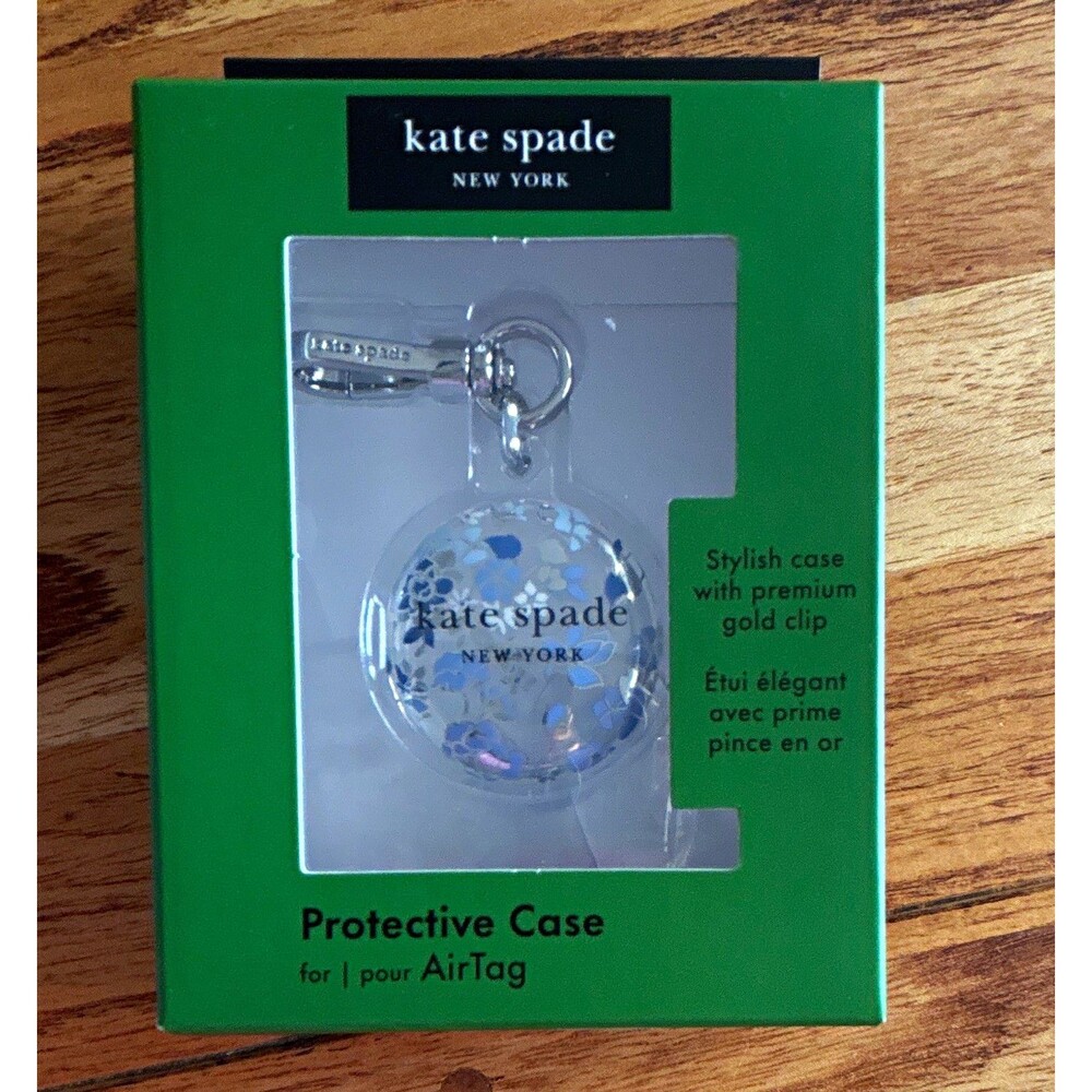 kate spade new york Floral Protective Case for Apple AirTag w/ Clip